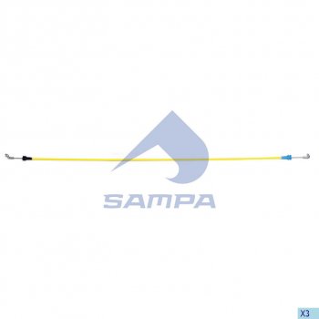 349 р. Трос КАМАЗ-5490 MERCEDES Atego привода замка двери правой SAMPA SAMPA 200.264  с доставкой в г. Керчь. Увеличить фотографию 1
