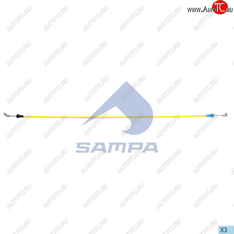 349 р. Трос КАМАЗ-5490 MERCEDES Atego привода замка двери правой SAMPA SAMPA 200.264  с доставкой в г. Керчь