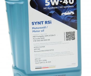 1 599 р. Масло моторное HIGHTEC SYNT RSi A3B4SNCF 5W40 синт.1л ROWE ROWE 20068-0010-99  с доставкой в г. Керчь. Увеличить фотографию 2