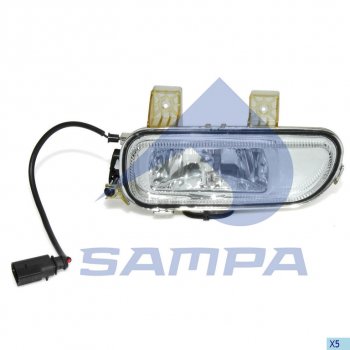 2 399 р. Фара противотуманная КАМАЗ-5490 MERCEDES левая SAMPA SAMPA 201.039  с доставкой в г. Керчь. Увеличить фотографию 1