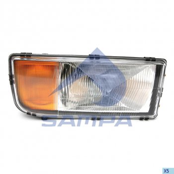 5 399 р. Фара MERCEDES Actros (96-02) правая SAMPA SAMPA 201.126  с доставкой в г. Керчь. Увеличить фотографию 1
