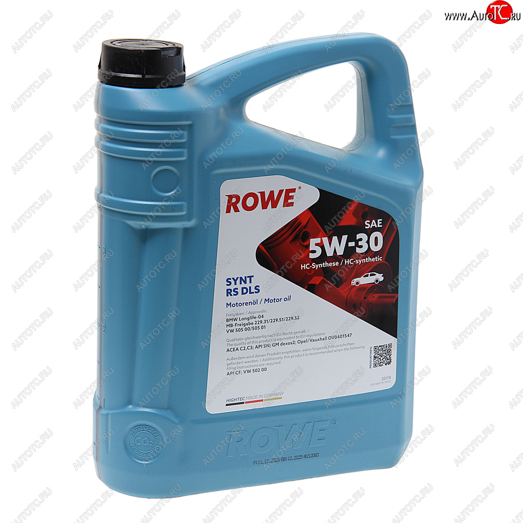 6 999 р. Масло моторное HIGHTEC SYNT RS DLS SNCFC2C3 5W30 синт.4л ROWE ROWE 20118-0040-99  с доставкой в г. Керчь