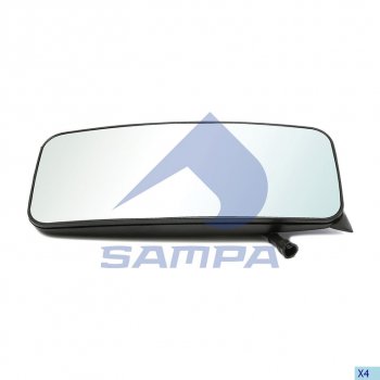 5 999 р. Зеркало боковое КАМАЗ-5490 MERCEDES Axor левое с подогревом SAMPA SAMPA 201.204  с доставкой в г. Керчь. Увеличить фотографию 1