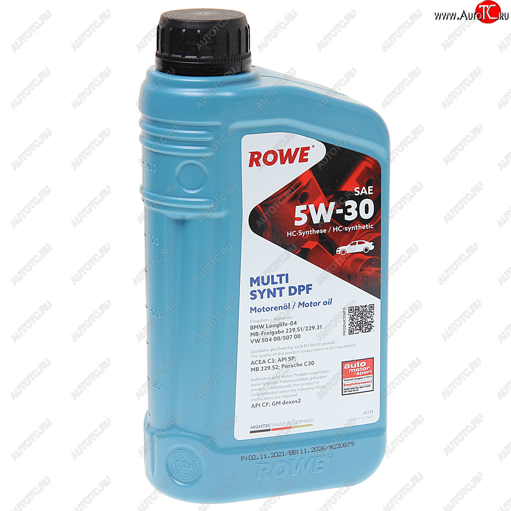 2 249 р. Масло моторное HIGHTEC MULTI SYNT DPF SPC3 5W30 синт.1л ROWE ROWE 20125-0010-99  с доставкой в г. Керчь