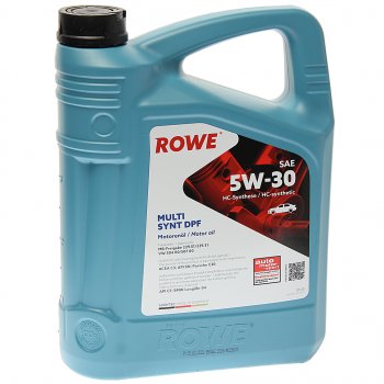 7 999 р. Масло моторное HIGHTEC MULTI SYNT DPF SPC3 5W30 синт.4л ROWE ROWE 20125-0040-99  с доставкой в г. Керчь. Увеличить фотографию 1