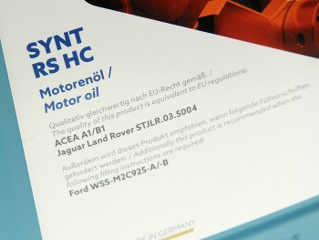 6 349 р. Масло моторное HIGHTEC SYNT RS A1B1 5W20 синт.5л ROWE ROWE 20186-0050-99  с доставкой в г. Керчь. Увеличить фотографию 2