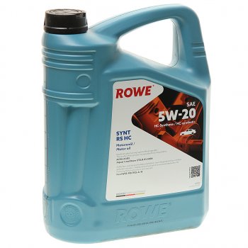 6 349 р. Масло моторное HIGHTEC SYNT RS A1B1 5W20 синт.5л ROWE ROWE 20186-0050-99  с доставкой в г. Керчь. Увеличить фотографию 1