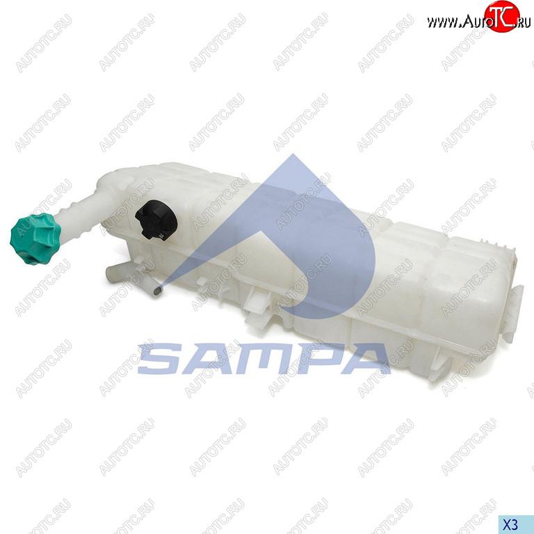 6 549 р. Бачок расширительный КАМАЗ-5490 MERCEDES Axor 2 системы охлаждения SAMPA SAMPA 202.063-01  с доставкой в г. Керчь