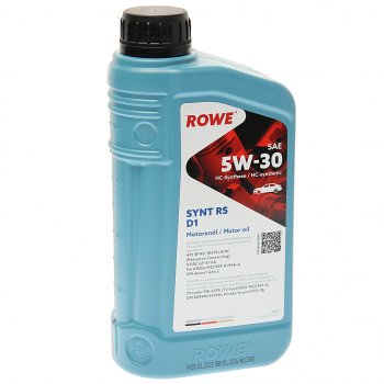 1 449 р. Масло моторное HIGHTEC SYNT RS D1 SPRCSNGF-56A 5W30 синт.1л ROWE ROWE 20212-0010-99  с доставкой в г. Керчь. Увеличить фотографию 1