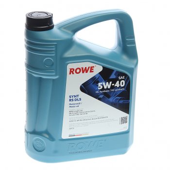 6 999 р. Масло моторное HIGHTEC SYNT RS DLS SN/CF/C2/C3 5W40 синт.5л ROWE ROWE 20307-0050-99 ROWE 20307-0050-99  с доставкой в г. Керчь. Увеличить фотографию 1