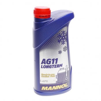 389 р. Антифриз синий -40C 1л AG11 Longterm IAT 4011 MANNOL MANNOL 2036  с доставкой в г. Керчь. Увеличить фотографию 1