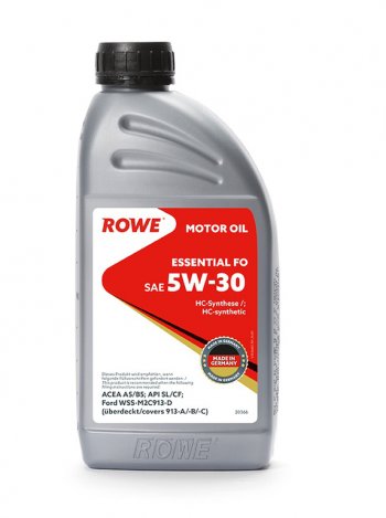 1 649 р. Масло моторное ESSENTIAL A5B5 SLCF 5W30 синт.1л ROWE ROWE 20366-177-2а  с доставкой в г. Керчь. Увеличить фотографию 2
