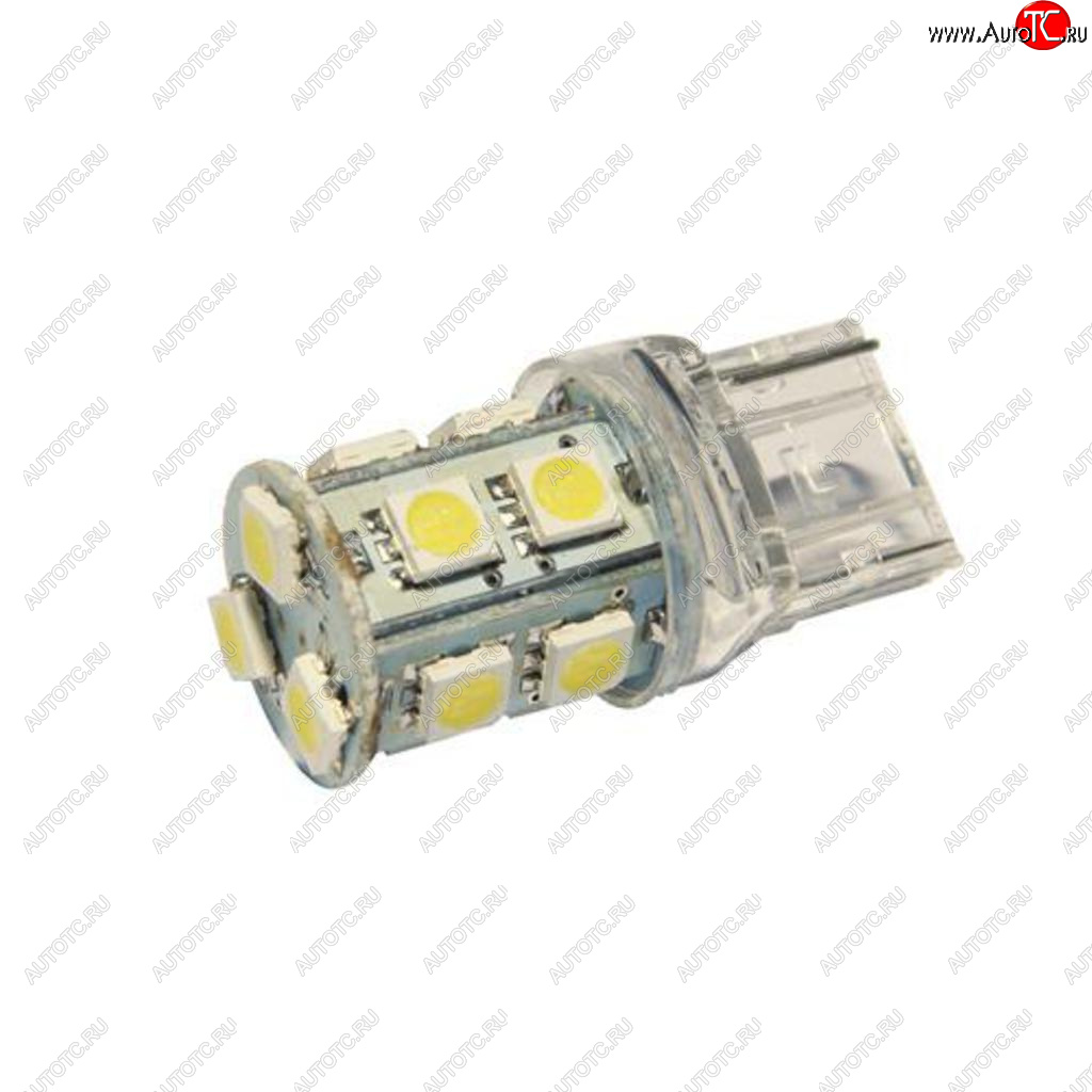 61 р. Лампа светодиодная 24V W21W W3x16d бесцокольная 13 светодиодов Yellow MEGAPOWER MEGAPOWER-AUTOMOTIVE 20384y-24  с доставкой в г. Керчь