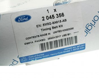 7 399 р. Комплект ГРМ FORD Focus 2,Fusion (02-) (1.21.6) OE FORD 2045356  с доставкой в г. Керчь. Увеличить фотографию 4