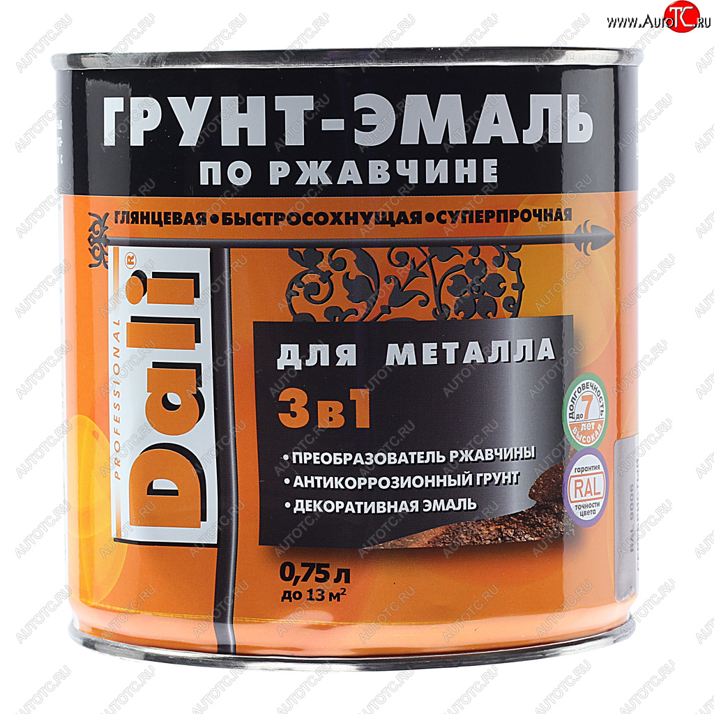 999 р. Грунт-эмаль по ржавчине серебристый алюминий RAL9006 0.75л DALI DALI 20482  с доставкой в г. Керчь
