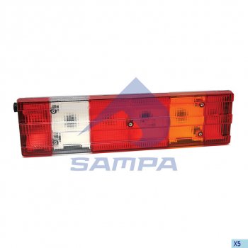 2 599 р. Фонарь задний MERCEDES Actros правый (525х140мм) АМР разъем сбоку SAMPA SAMPA 205.006  с доставкой в г. Керчь. Увеличить фотографию 1