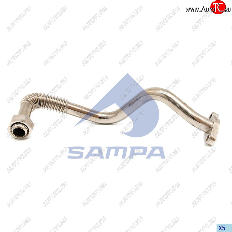 5 199 р. Трубка MERCEDES масляная турбокомпрессора обратная SAMPA SAMPA 205.165  с доставкой в г. Керчь