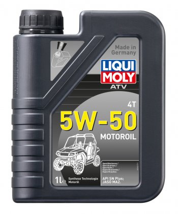 1 599 р. Масло моторное для 4-х тактных двигателей ATV 4T Motoroil 5W50 синт.1л LIQUI MOLY LIQUI MOLY 20737 LIQUI MOLY 20737  с доставкой в г. Керчь. Увеличить фотографию 1