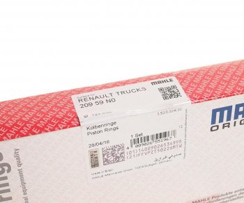 4 199 р. Кольца поршневые RENAULT (DCi11MIDR062356) d=123.03 (на 1 поршень) MAHLE MAHLE 20959n0  с доставкой в г. Керчь. Увеличить фотографию 4