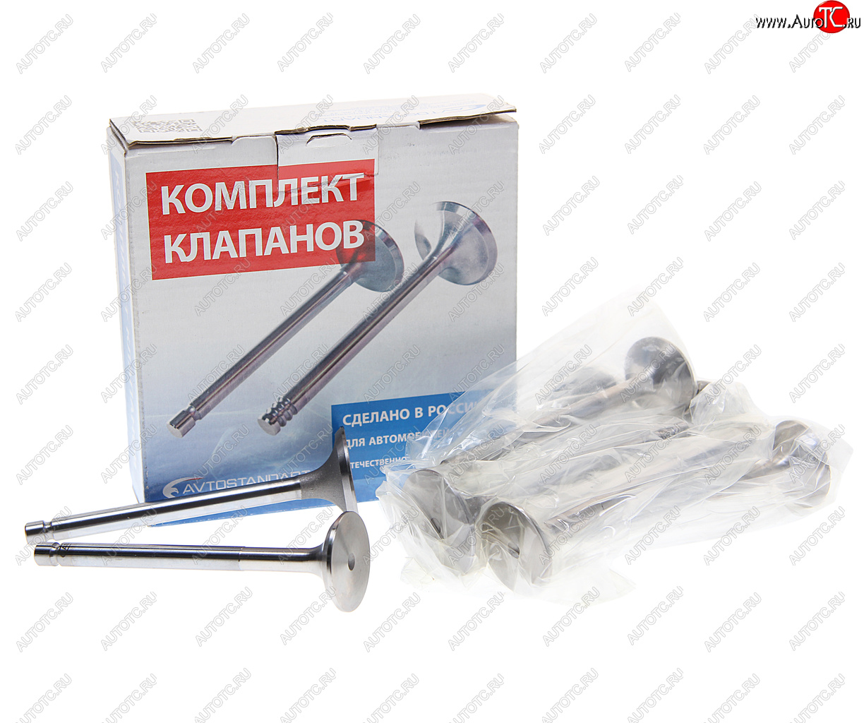 2 499 р. Клапан впусквыпуск ВАЗ-2101-2107 комплект 8шт. AVTOSTANDART AVTOSTANDART 21010-1007010-99  с доставкой в г. Керчь