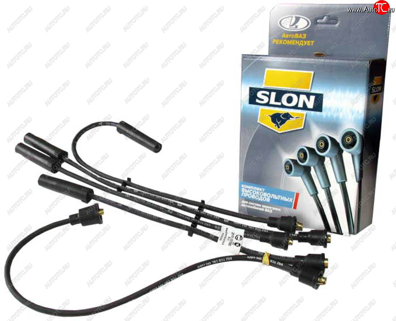 989 р. Провод высоковольтный ВАЗ-2101-2107 комплект силикон SLON SLON 2101-3707080  с доставкой в г. Керчь