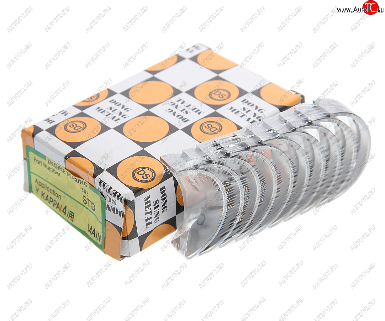 1 379 р. Вкладыши KIA Rio (11-),Picanto (11-) (1.2) коренные STD комплект (10шт.) DS DS 21020-03140  с доставкой в г. Керчь