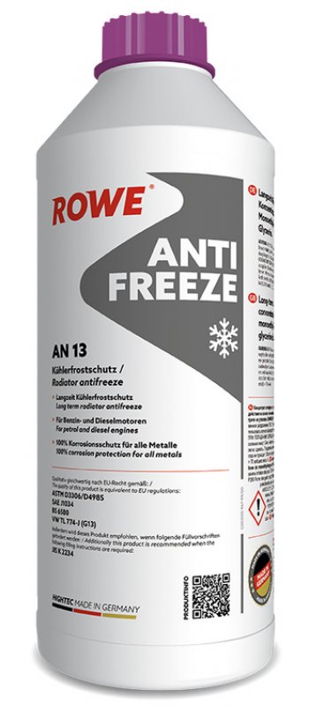 1 449 р. Антифриз красный концентрат 1.5л AN G13 HIGHTEC ROWE ROWE 21062-0015-99  с доставкой в г. Керчь. Увеличить фотографию 3