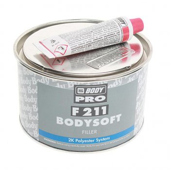 859 р. Шпатлевка полиэфирная SOFT 211 0.9кг BODY BODY 2112300011  с доставкой в г. Керчь. Увеличить фотографию 1
