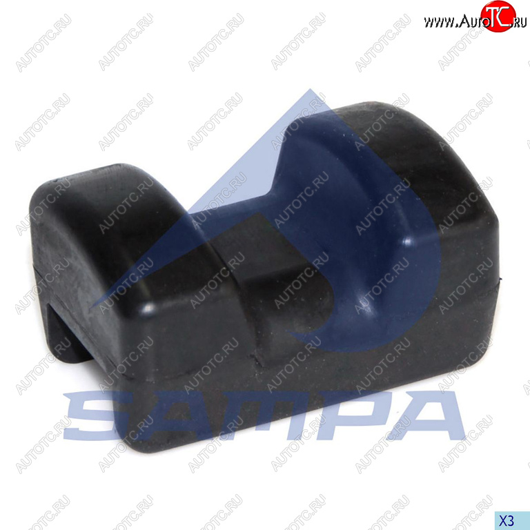 252 р. Подушка опоры седла нижняя прямоугольная (SK-S36.22) George Fischer SAMPA SAMPA 211.271  с доставкой в г. Керчь