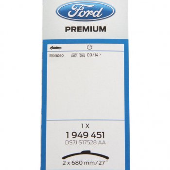 5 099 р. Щетка стеклоочистителя FORD Mondeo (14-) 680680мм комплект OE FORD 2120703  с доставкой в г. Керчь. Увеличить фотографию 3
