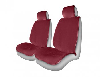 3 199 р. Накидка на сиденье мех искусственный фиолетовая 2шт. Alpaca Front CARFASHION CARFASHION 21217  с доставкой в г. Керчь. Увеличить фотографию 1