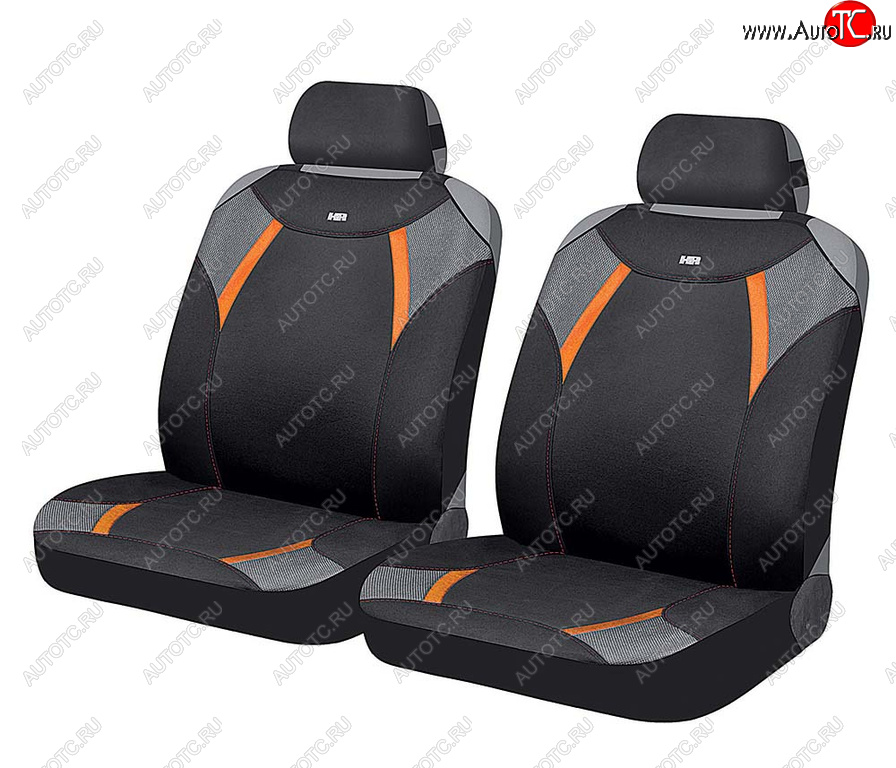 769 р. Накидка на сиденье полиэстер черная (4 предм.) (2шт.) Viper Glossy Front CARFASHION CARFASHION 21369  с доставкой в г. Керчь