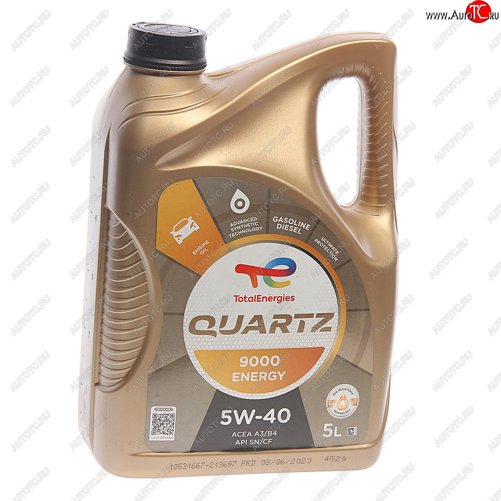 4 999 р. Масло моторное QUARTZ 9000 ENERGY 5W40 синт.5л TOTAL TOTAL 213697  с доставкой в г. Керчь