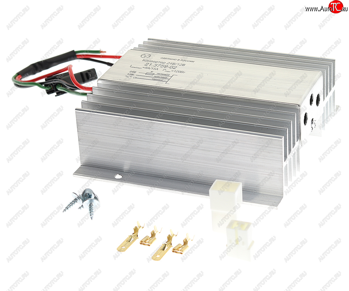 3 079 р. Преобразователь напряжения (инвертор) 24-12V 15А 120Вт ЭНЕРГОМАШ ЭНЕРГОМАШ 21.3759-02  с доставкой в г. Керчь