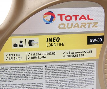 5 999 р. Масло моторное QUARTZ INEO L LIFE 5W30 синт.5л TOTAL TOTAL 213819  с доставкой в г. Керчь. Увеличить фотографию 2