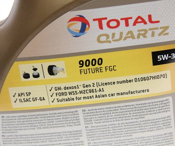 5 999 р. Масло моторное QUARTZ 9000 FUTURE FGC 5W30 синт.5л TOTAL TOTAL 214291  с доставкой в г. Керчь. Увеличить фотографию 2