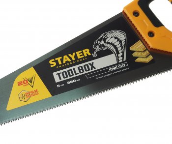 429 р. Ножовка по дереву 350мм для мелких пильных работ STAYER STAYER 2-15091-45_z01  с доставкой в г. Керчь. Увеличить фотографию 2