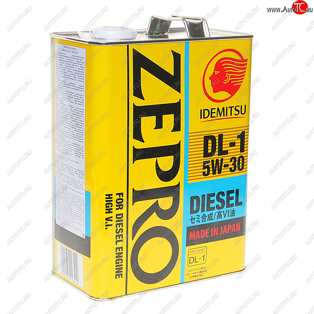 5 799 р. Масло дизельное ZEPRO DIESEL DL-1 5W30 псинт.4л IDEMITSU IDEMITSU 2156-004  с доставкой в г. Керчь