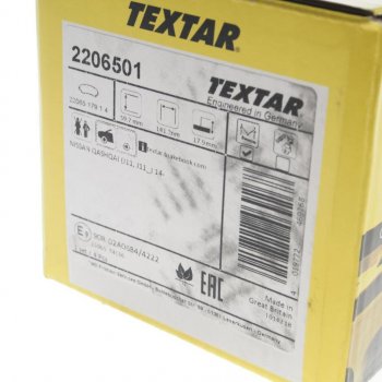 3 899 р. Колодки тормозные передние (4шт.) TEXTAR Nissan Qashqai 2 J11 дорестайлинг (2013-2019)  с доставкой в г. Керчь. Увеличить фотографию 4