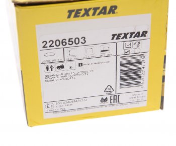 4 949 р. Колодки тормозные передние (4шт.) TEXTAR Nissan X-trail 3 T32 рестайлинг (2017-2022)  с доставкой в г. Керчь. Увеличить фотографию 4