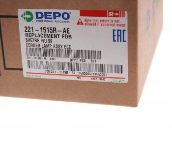 1 649 р. Указатель поворота HYUNDAI Porter правый DEPO DEPO 221-1515r-ae  с доставкой в г. Керчь. Увеличить фотографию 3