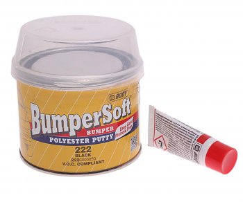 639 р. Шпатлевка по пластику BUMPERSOFT 222 черная 0.25кг BODY BODY 2220000050  с доставкой в г. Керчь. Увеличить фотографию 1
