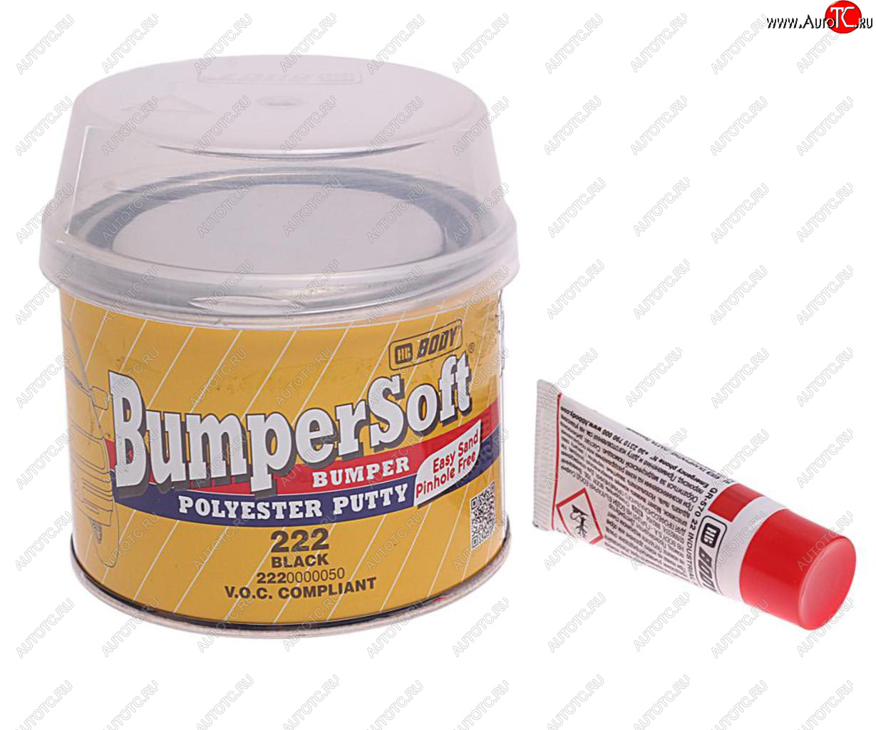 639 р. Шпатлевка по пластику BUMPERSOFT 222 черная 0.25кг BODY BODY 2220000050  с доставкой в г. Керчь