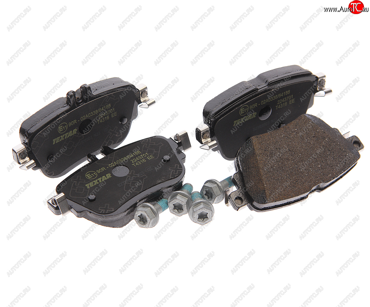 5 099 р. Колодки тормозные задние (4шт.) TEXTAR Mercedes-Benz E-Class W213 седан рестайлинг (2020-2025)  с доставкой в г. Керчь