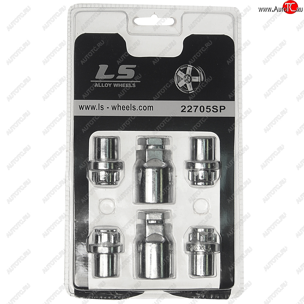1 059 р. Гайка колеса М12х1.5х34 секретки пресс-шайба закрытая 2 ключа LS WHEELS LS WHEELS 22705sp  с доставкой в г. Керчь