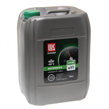 2 299 р. Антифриз зеленый -40C 10кг G11 Green ЛУКОЙЛ LUKOIL 227384  с доставкой в г. Керчь. Увеличить фотографию 1