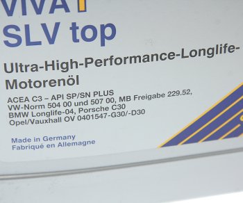 7 199 р. Масло моторное VIVA 1 SLV top(LL3) 5W30 синт.4л SRS SRS 22780  с доставкой в г. Керчь. Увеличить фотографию 3