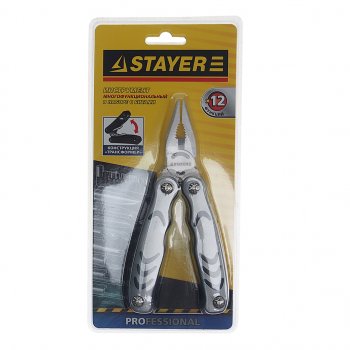 1 389 р. Мультиинструмент 12 в 1 (чехол,набор бит) Profi STAYER STAYER 22852_z01  с доставкой в г. Керчь. Увеличить фотографию 1