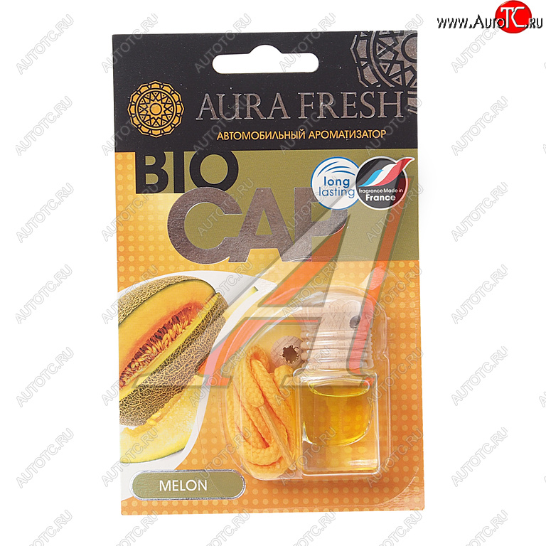 215 р. Ароматизатор подвесной жидкостный (melon) 6мл Bio Cap AURA FRESH AURA FRESH 23011  с доставкой в г. Керчь