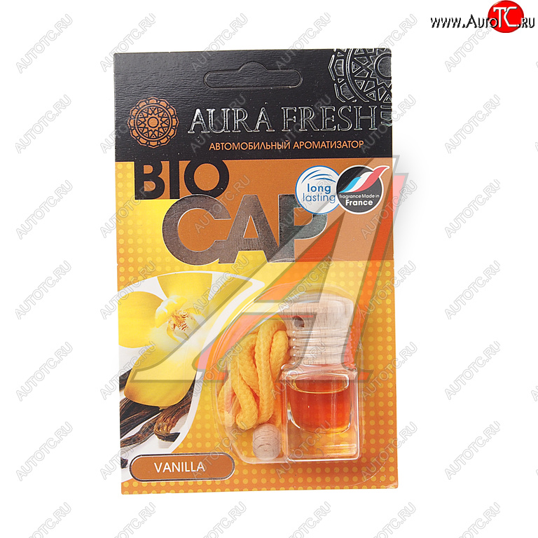 213 р. Ароматизатор подвесной жидкостный (vanilla) 6мл Bio Cap AURA FRESH AURA FRESH 23015  с доставкой в г. Керчь